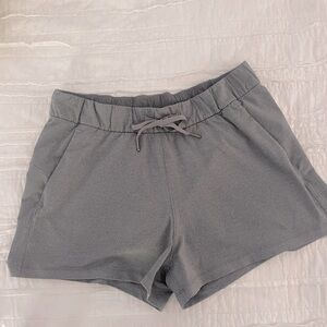 Lululemon Womens On the Fly shorts size 10 grey EUC